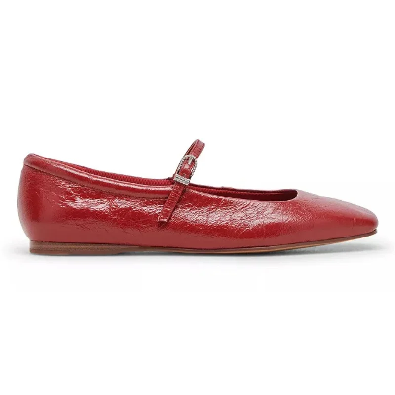 Comfortable yet fashionable women's shoesDolce Vita Women's Reyes Ballet Flats Red Crinkle Patent