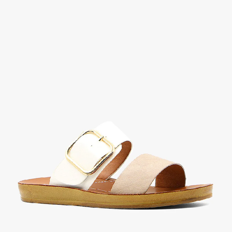 Stylish and comfortable women's shoes for long days at workDOTI TAUPE/ WHITE