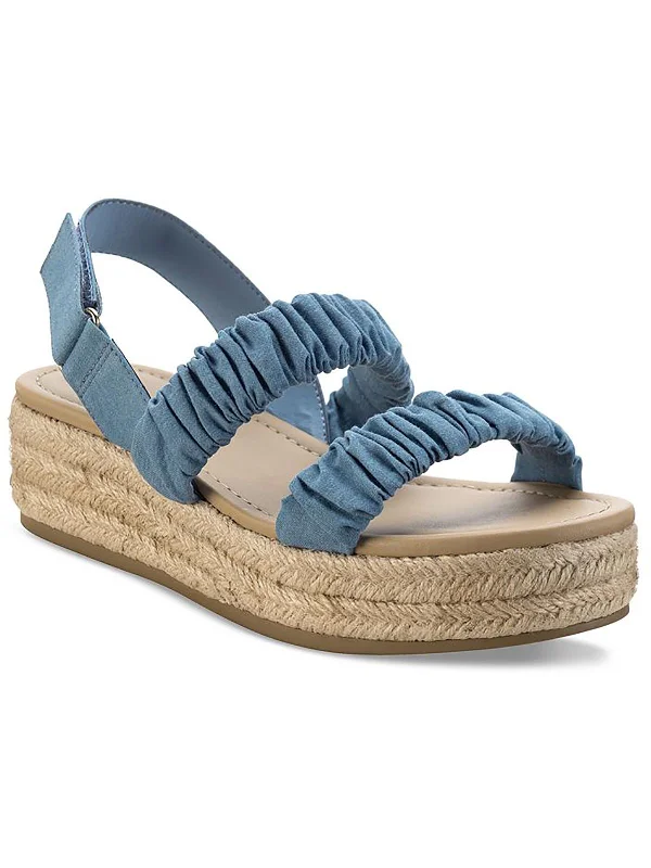 Chic and stylish women's shoes for garden partiesDovee Womens Ankle Strap Manmade Espadrilles