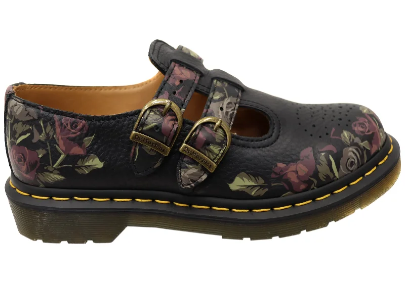 Comfortable and supportive women's shoes for all-day wearDr Martens Womens 8065 Mary Jane Tumbled Nappa Leather Shoes