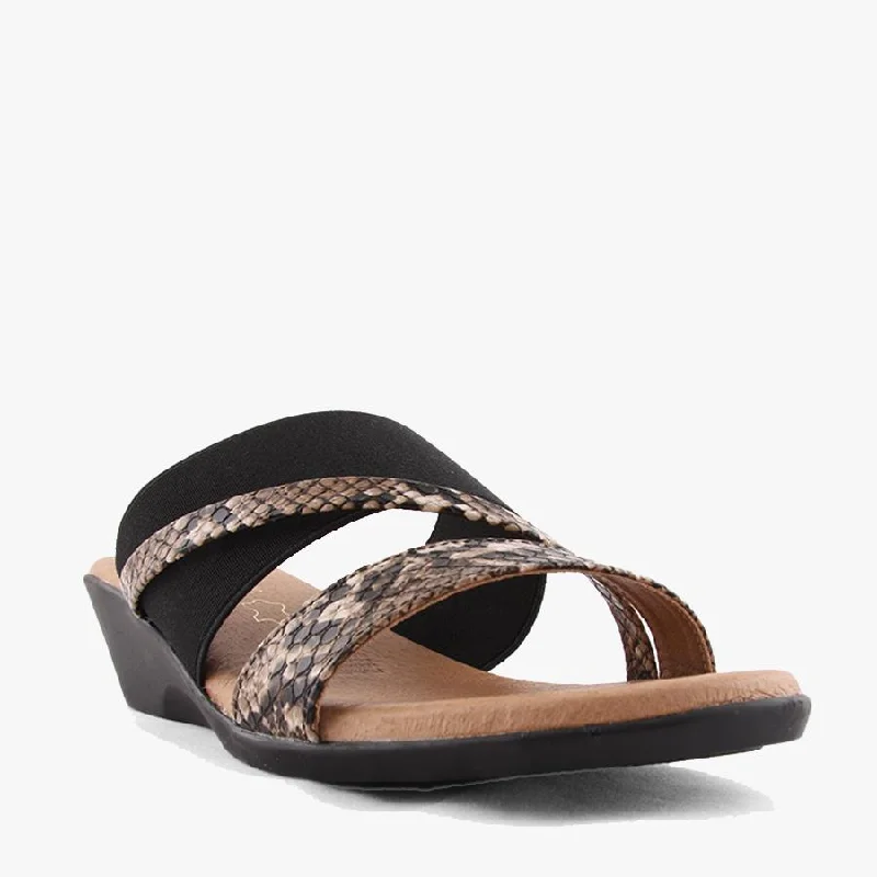 Versatile and stylish women's shoes for city walksEASYFIT BLACK/SNAKE