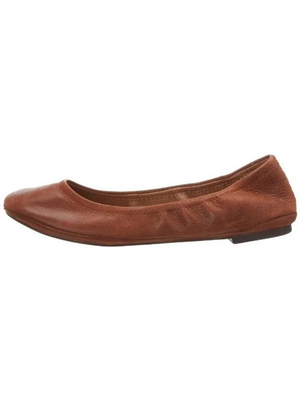 Flattering and figure-hugging women's footwearEmmie Womens Leather Round Toe Ballet Flats
