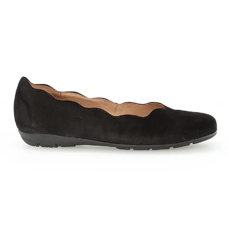 Chic and trendy women's shoe fashionsGabor Women's 84.166.17 Ballet Black Suede