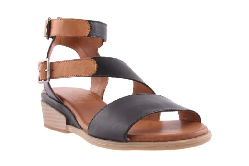 Comfy casual women's shoes for everyday wearGLADDI BLACK/TAN