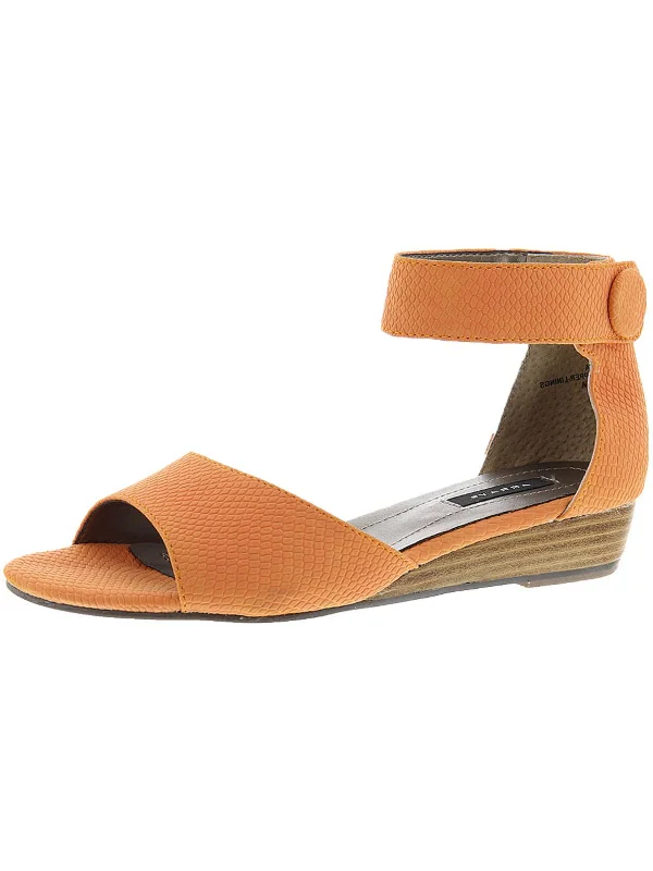 Stunning and eye-catching women's footwearHavana Womens Faux Leather Snake Print Wedge Sandals