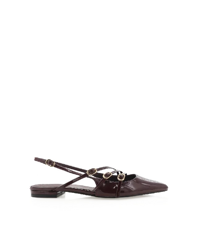 Feminine and romantic women's shoe designsHETTIE - WINE PATENT