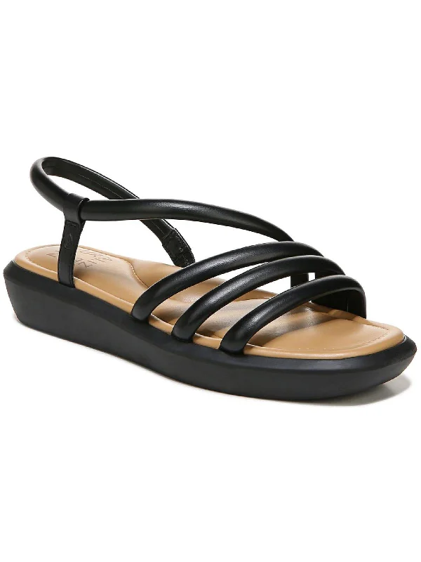 Feminine and dainty women's shoe designsHobby Womens Strappy Square Toe Wedge Sandals