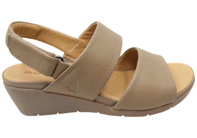 Classy and elegant women's shoes for formal eventsHush Puppies Reyna Womens Comfortable Leather Wedge Sandals
