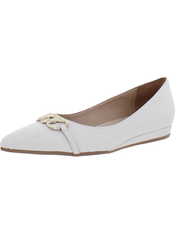 Flattering and stylish women's shoes for petite feetKatalie Womens Leather Almond Toe Ballet Flats