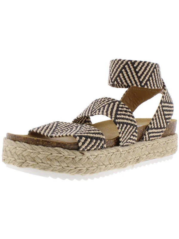 Chic and stylish women's shoes for graduation ceremoniesKimmie Womens Ankle Strap Flatform Espadrilles