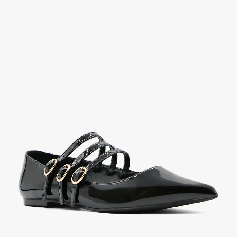 Bold and statement-making women's shoes for the bold and beautifulLANDON BLACK PATENT