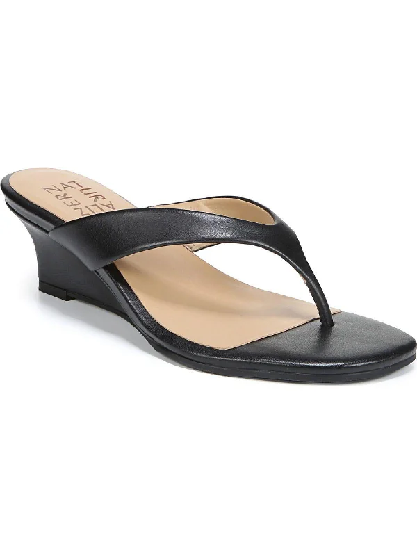 Luxurious and comfortable women's shoe options for special occasionsLenna Womens Leather Slip On Wedge Sandals