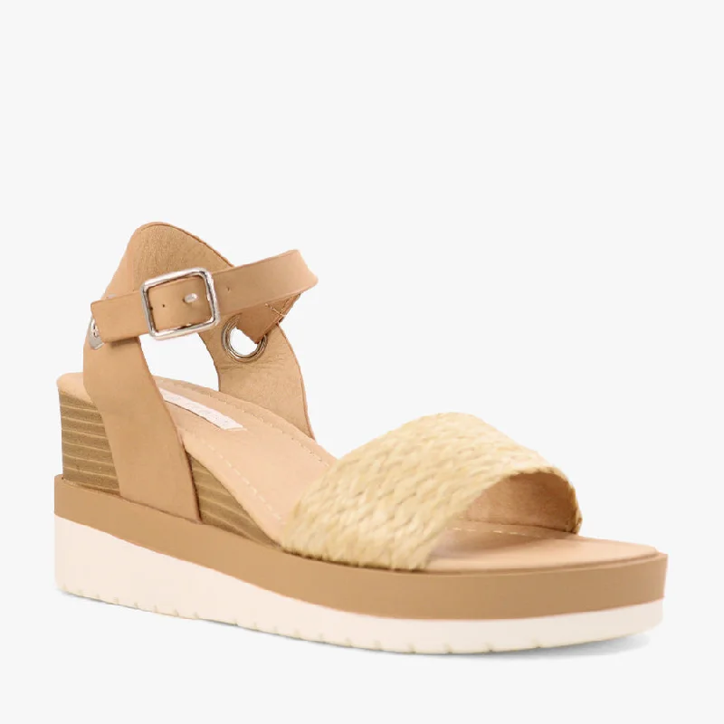 Chic and versatile women's footwearLUELLA NATURAL/RAFFIA
