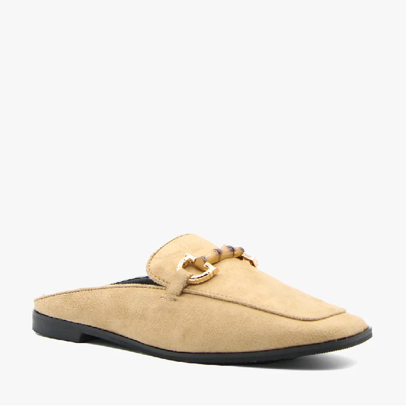 Feminine and romantic women's shoe designsMAB BEIGE SUEDE