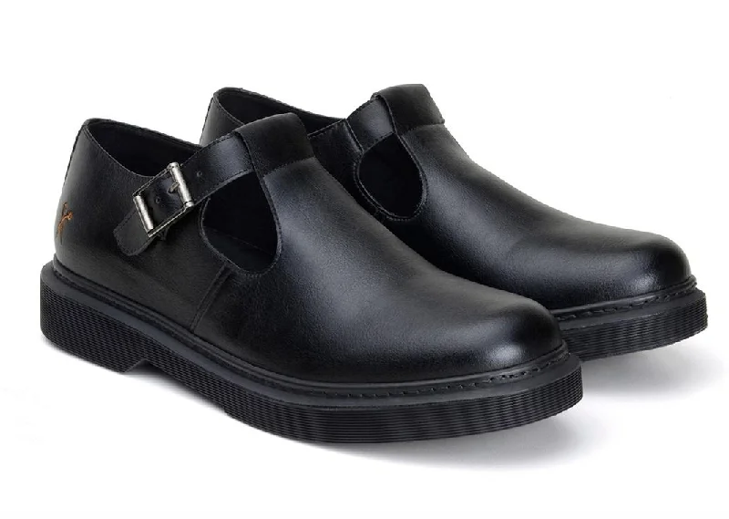 Warm and cozy women's shoes for winterMary Jane in Black from King55