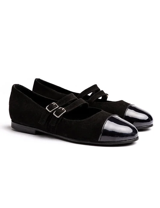 Stylish and supportive women's shoes for plantar fasciitisMary Jane in Black from Turf