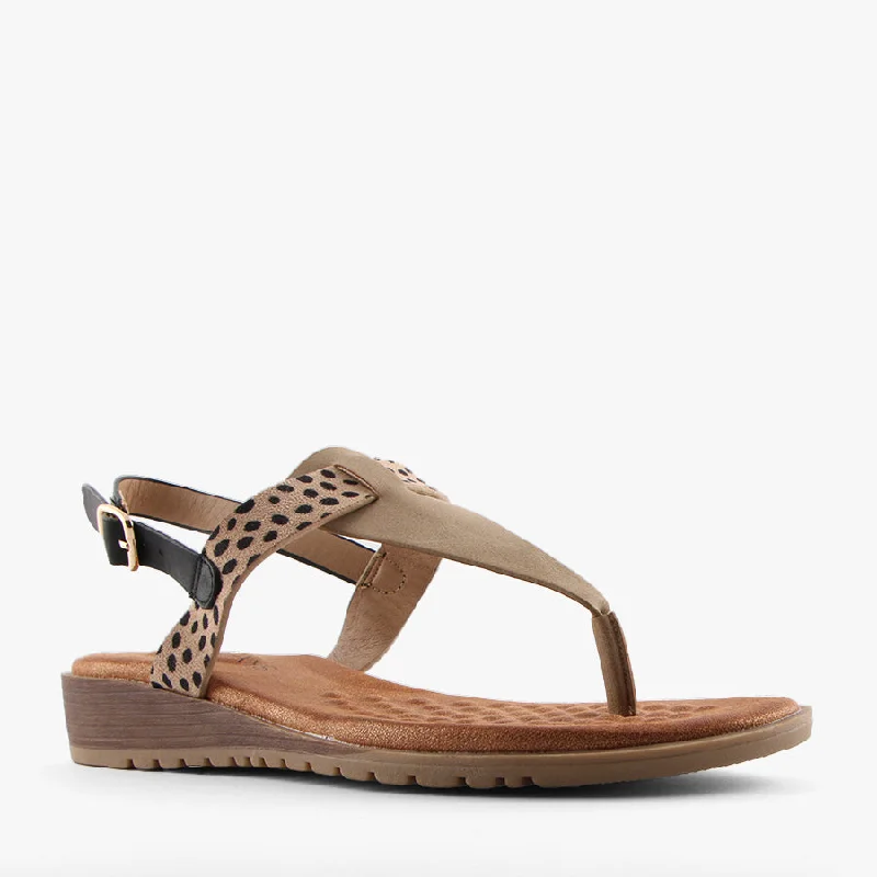 Practical and stylish women's shoes for travelMAWA TAUPE COMBO