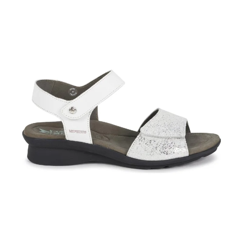 Chic and stylish women's shoes for fashion-conscious womenMephisto Women's Pattie White Silk/Silver
