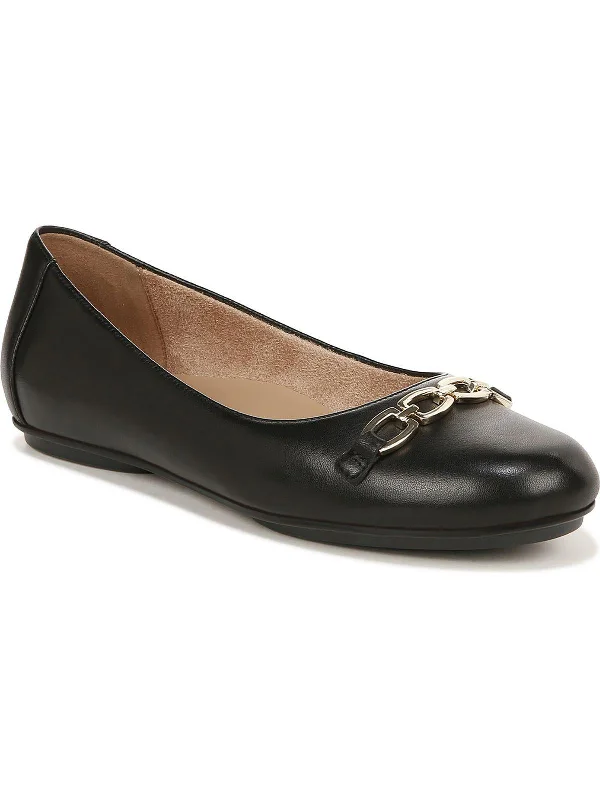 Stylish and supportive women's shoes for high archesMira Womens Leather Slip On Ballet Flats