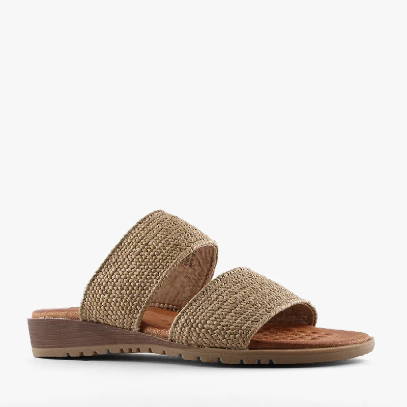 Timeless and elegant women's shoe classicsMISTER SAND RAFFIA