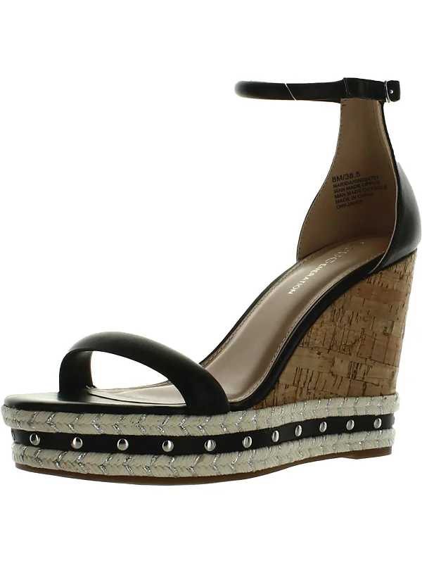 Stunning and eye-catching women's footwearNarida Womens Faux Leather Platform Espadrilles