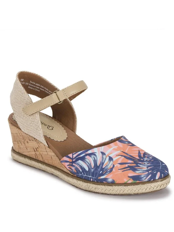 Flattering and stylish women's shoes for petite feetOcean Womens Cork Ankle Strap Espadrilles
