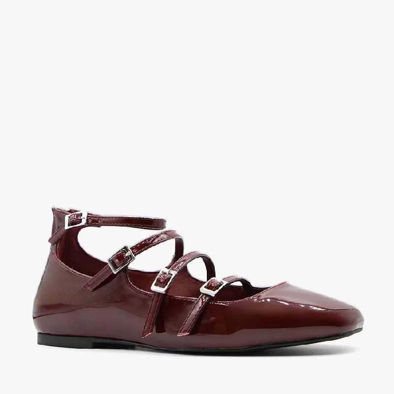 Durable and stylish women's shoes for active lifestylesODILE CHERRY PATENT