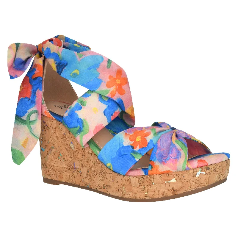 Elegant and sophisticated women's shoes for dinner datesOrabelle Ankle Wrap Platform Wedge Sandal with Memory Foam