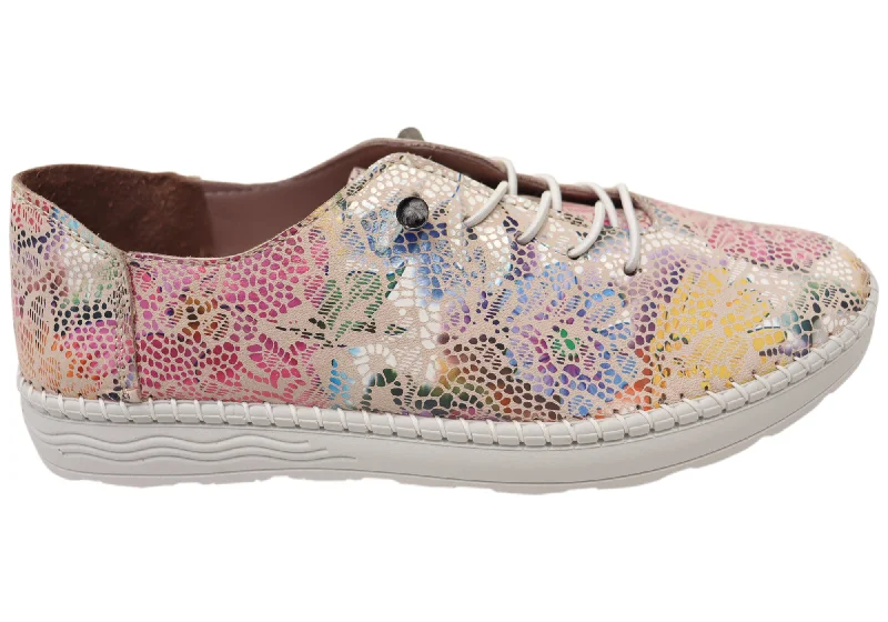 Comfy and stylish women's shoes for everyday comfortOrizonte Flowerdrum Womens Comfortable Leather European Shoes