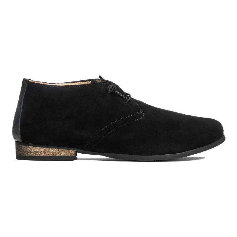 Durable and stylish women's shoes for active lifestylesPie Santo Women's Belgium Black Suede
