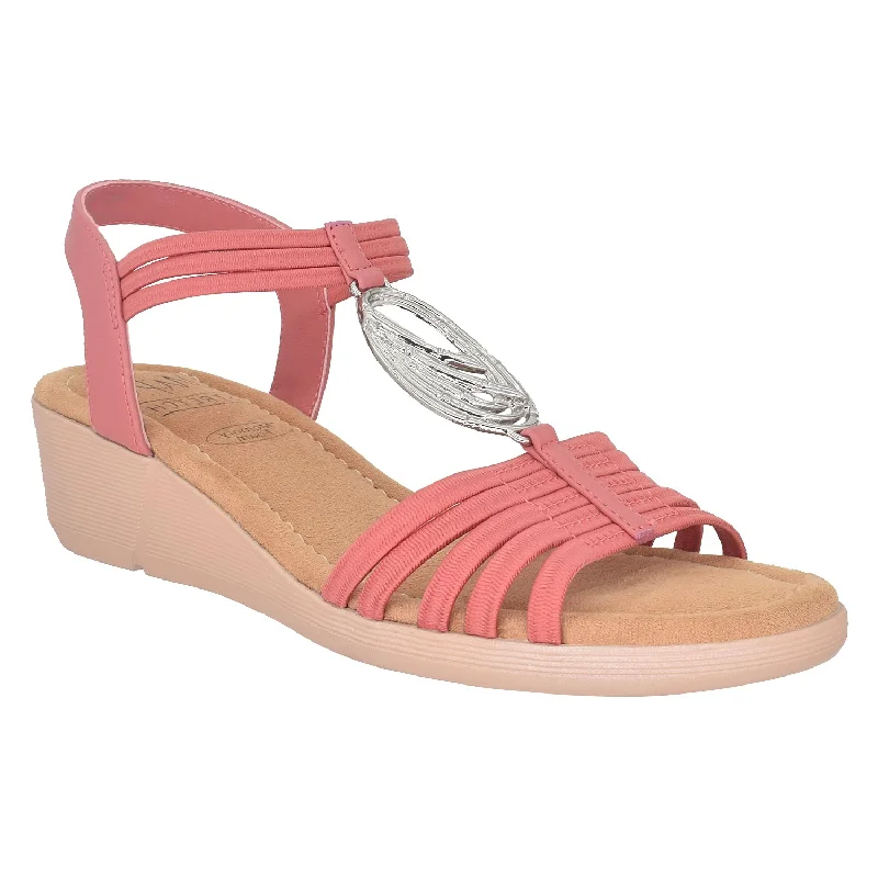 Comfy and stylish women's shoes for lounging around the houseRalana Stretch Elastic Sandal with Memory Foam