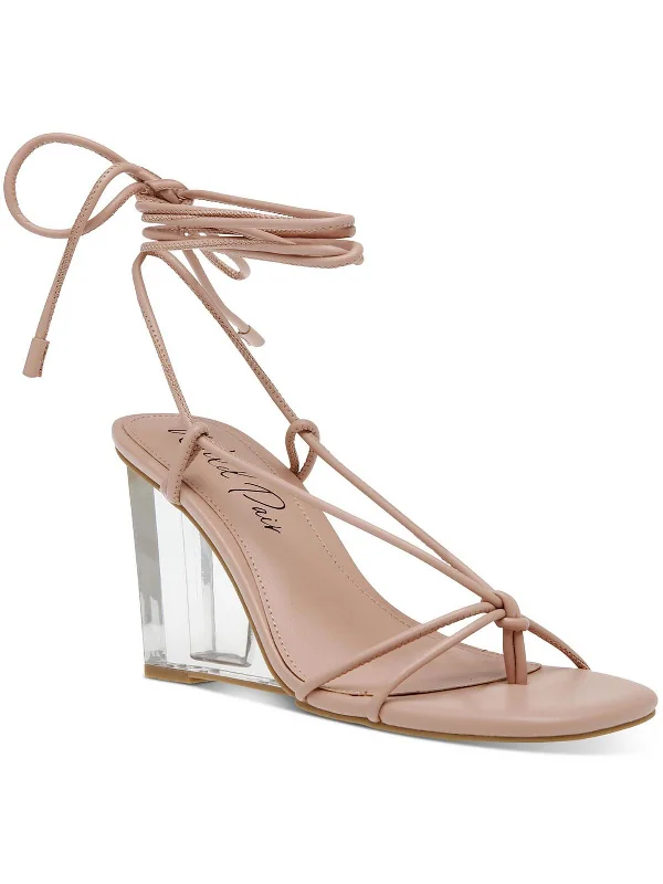 Versatile and elegant women's shoes for any outfitSanteago Womens Faux Leather Strappy Wedge Sandals