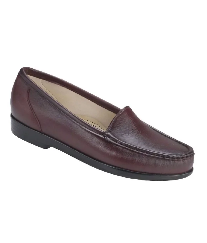 Comfy and stylish women's shoes for everyday casual wearSas Women's Simplify Shoes - Medium In Antique Wine