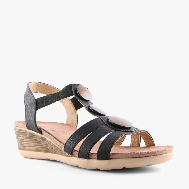 Comfy and casual women's shoes for the weekendSAURA BLACK