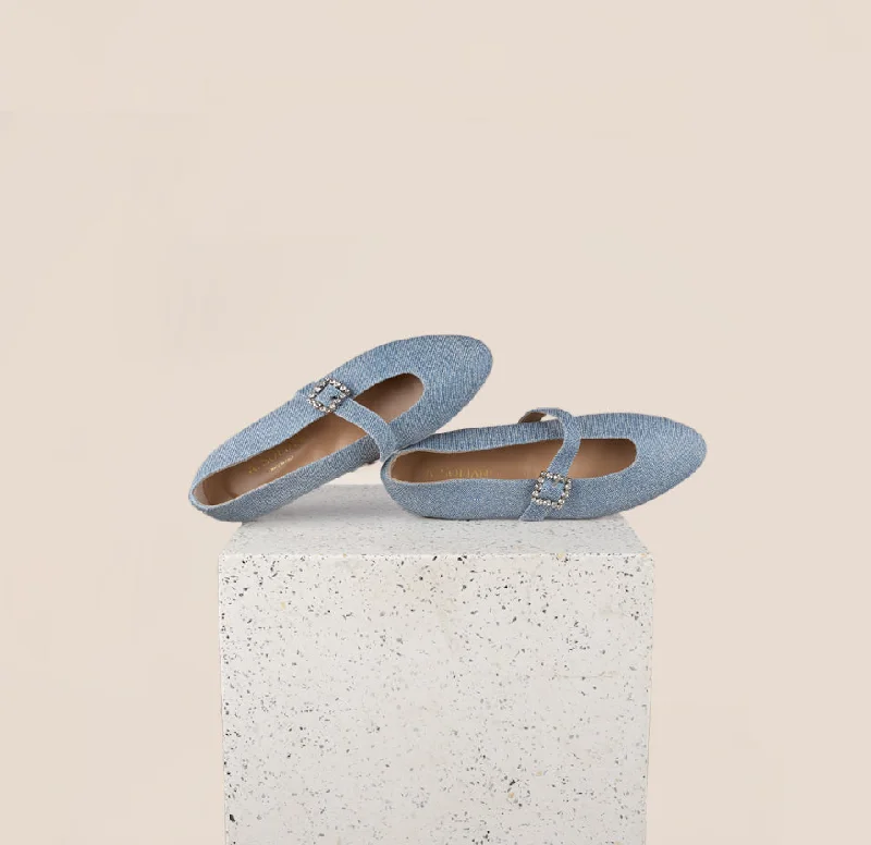 Exotic and bold women's shoe designsScala Buckle - Denim