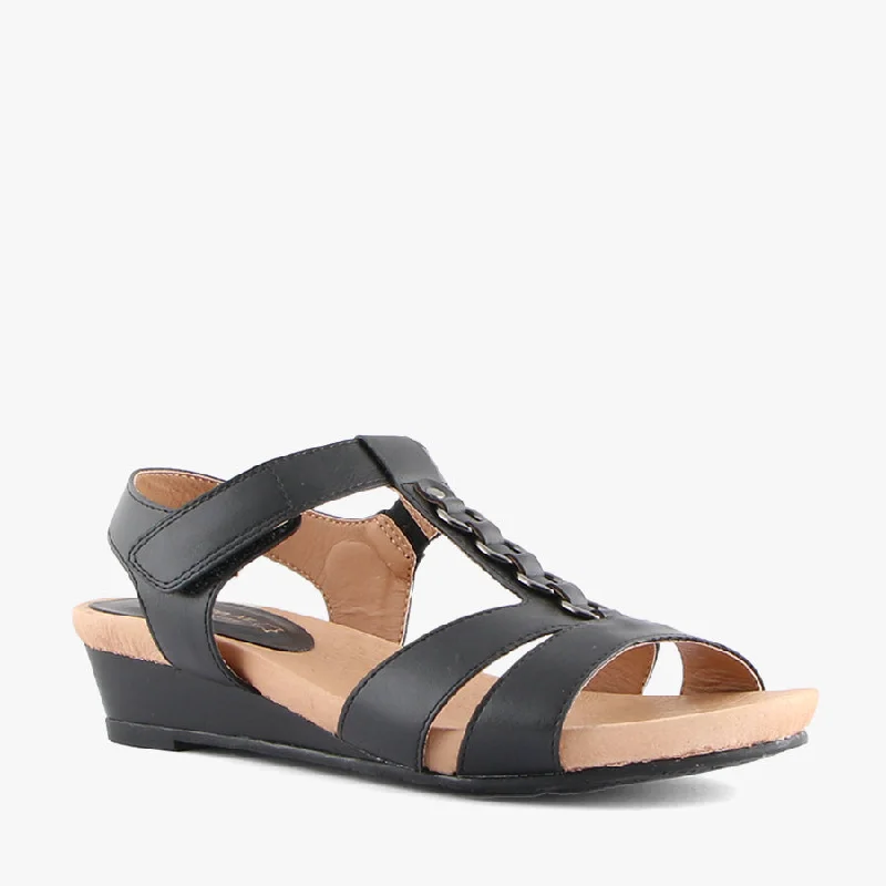 Stylish and comfortable women's shoes for long flightsSIF BLACK