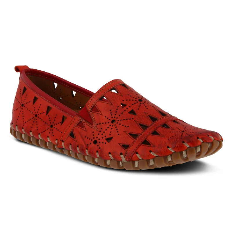 Stylish and supportive women's shoes for high archesSpring Step Fusaro Slip-On Red (Women's)