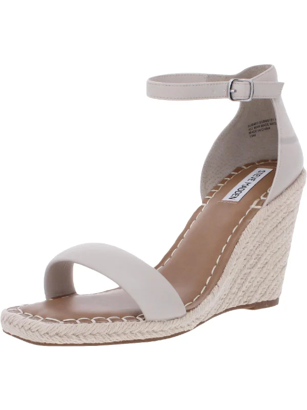 Elegant and sophisticated women's shoes for elegant eveningsSubmit Womens Faux Leather Ankle Strap Espadrilles