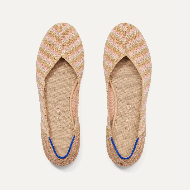 Chic and stylish women's shoes for summerThe Flat - Golden Hour