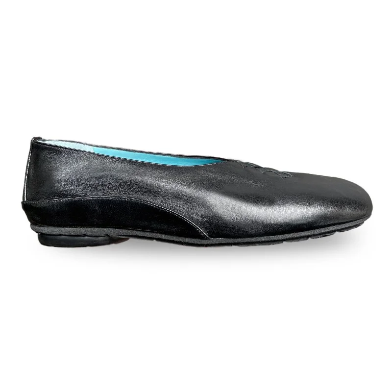 Flattering and stylish women's shoes for wide feetThierry Rabotin Women's Grace Black Nappa Leather/Patent