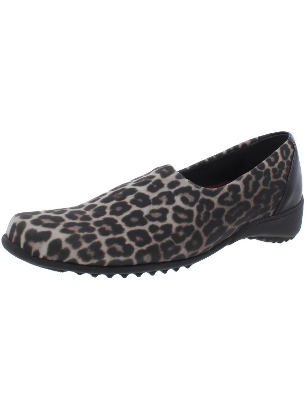 Flattering and figure-hugging women's footwearTraveler Womens Leopard Print Slip On Casual Shoes