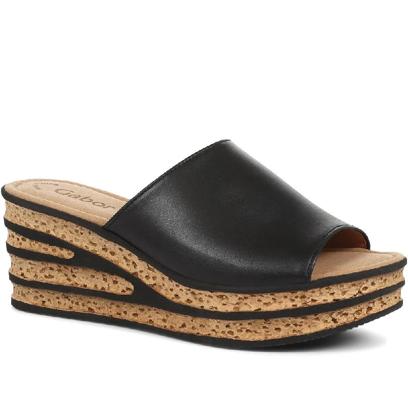 Comfy and stylish women's shoes for walkingTrixie Wedge Mules - GAB35516 / 321 591