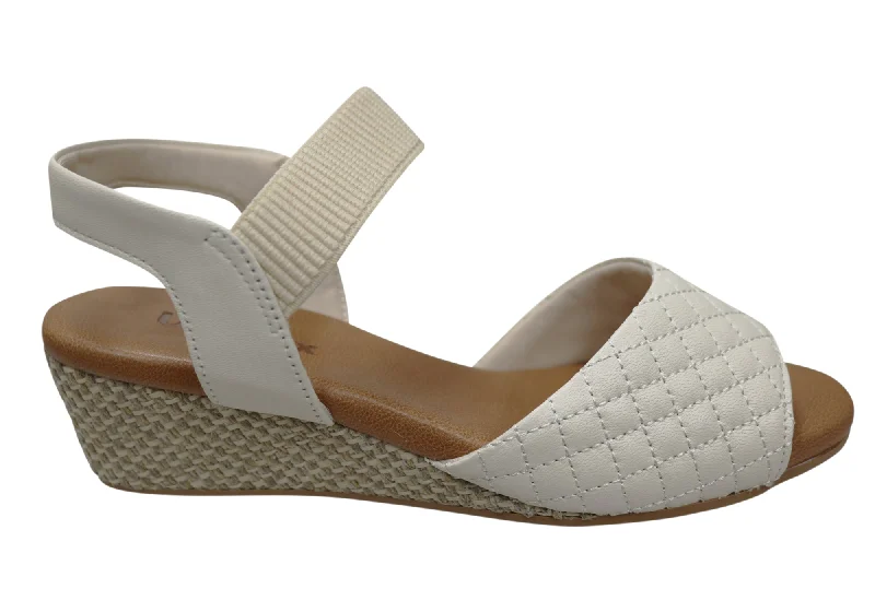 Vibrant and colorful women's shoe collectionsUsaflex Lorelei Womens Comfort Leather Wedge Sandals Made In Brazil