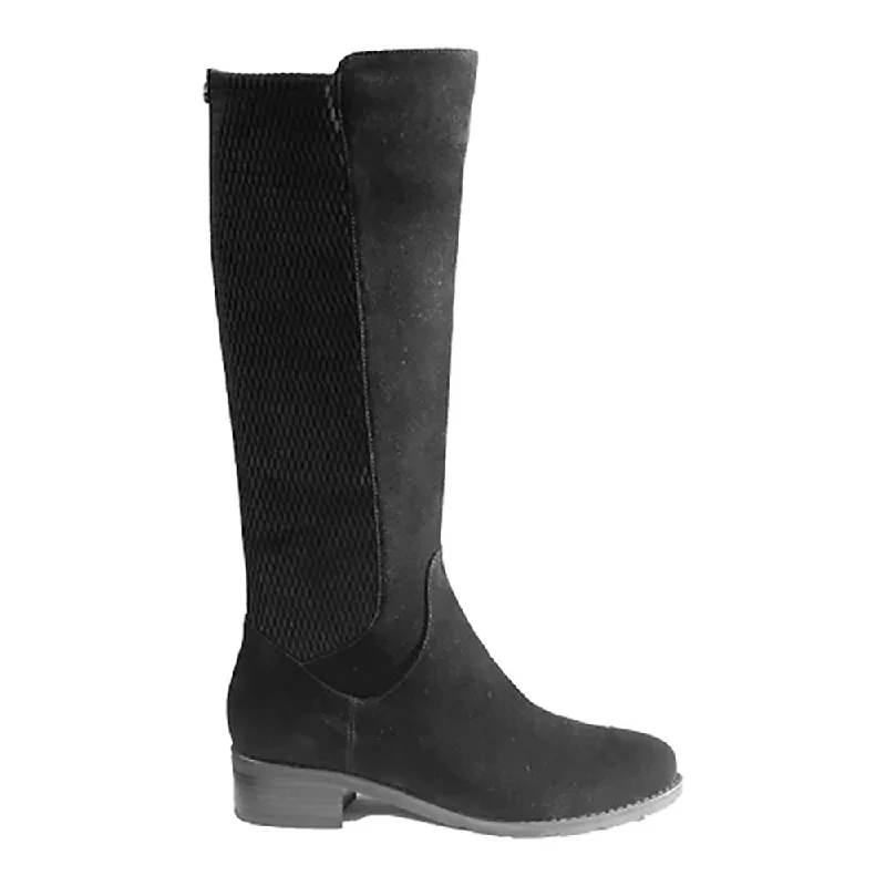 Feminine and dainty women's shoe designsValdini Women's Nadine Black Suede Waterproof