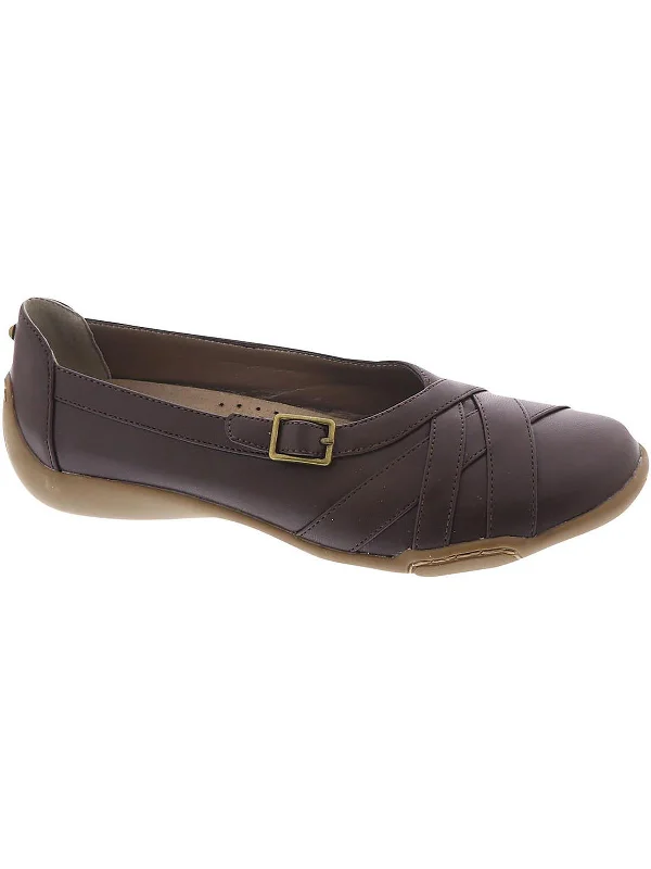 Timeless classic women's shoe designsValerie Womens Faux Leather Slip-On Ballet Flats