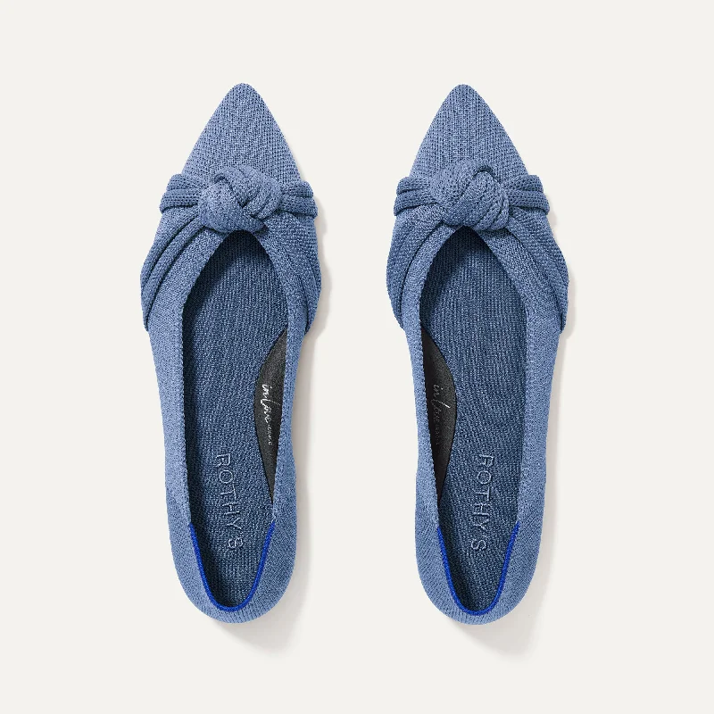 Elegant and sophisticated women's shoes for dinner datesThe Knot Point II - Sky Blue