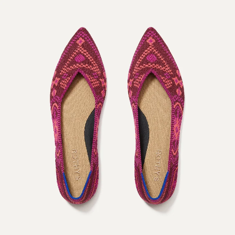 Stunning and glamorous women's shoes for evenings outThe Point II - Berry Boho
