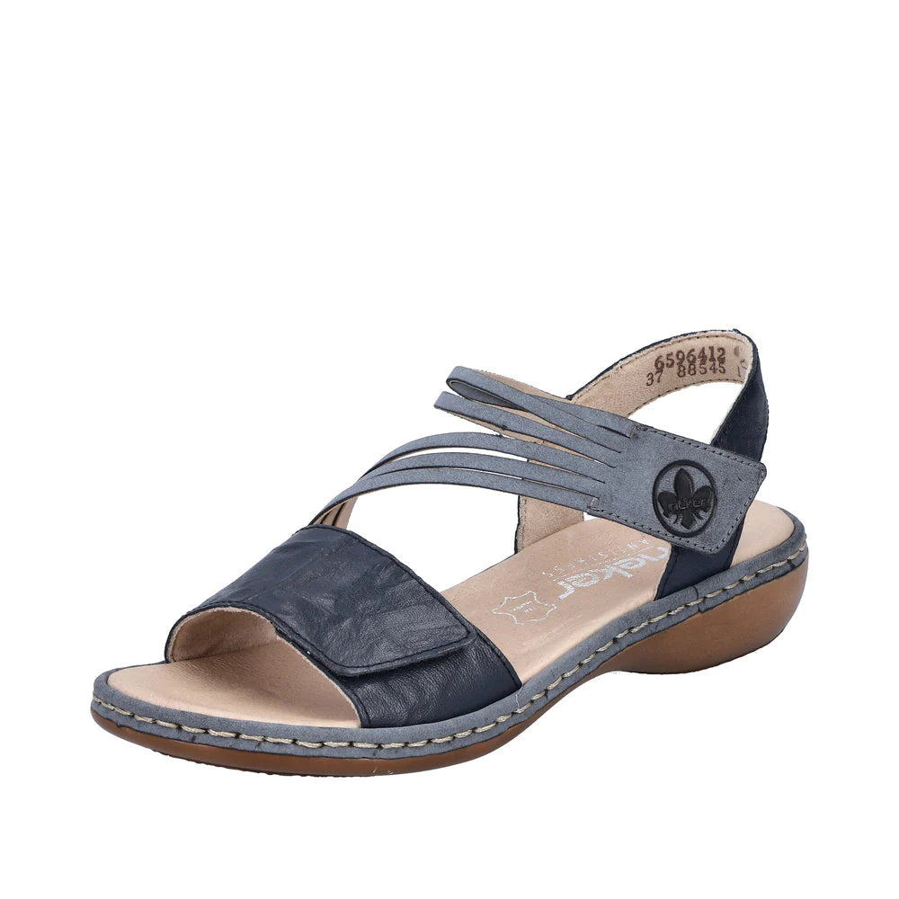 Versatile and elegant women's shoes for any outfit65964-12 Velcro Z-Strap Ocean