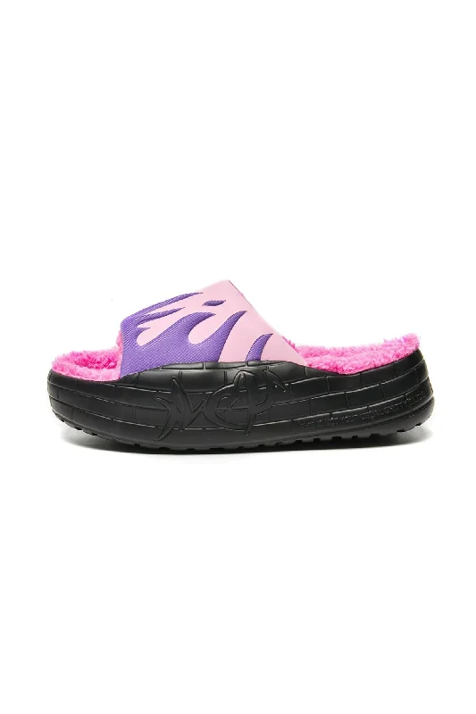 Stunning and eye-catching women's footwearNYU FURRY SLIDE CANDYBUBBLE