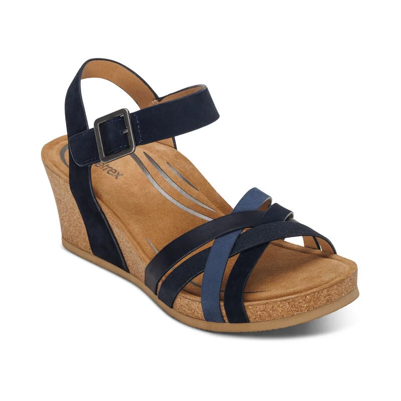 Feminine and dainty women's shoe designsAETREX NOELLE NAVY